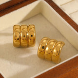 Fluffy - Multi-Layered Gold Earrings