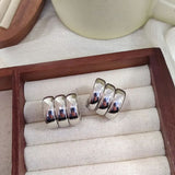 Fluffy - Multi-Layered Silver Earrings