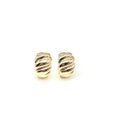 Fluffy - Add A Touch Of Nighttime Magic With These Complex Lines-inspired Gold Earrings