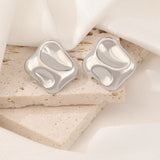 Fluffy - Irregular Organic Silver Earrings
