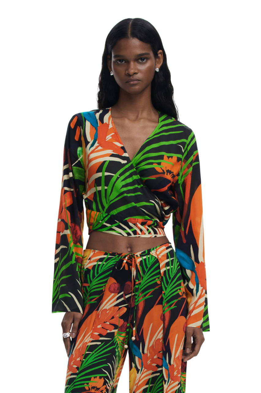 Desigual - Tropical wrap top - sold by FIG