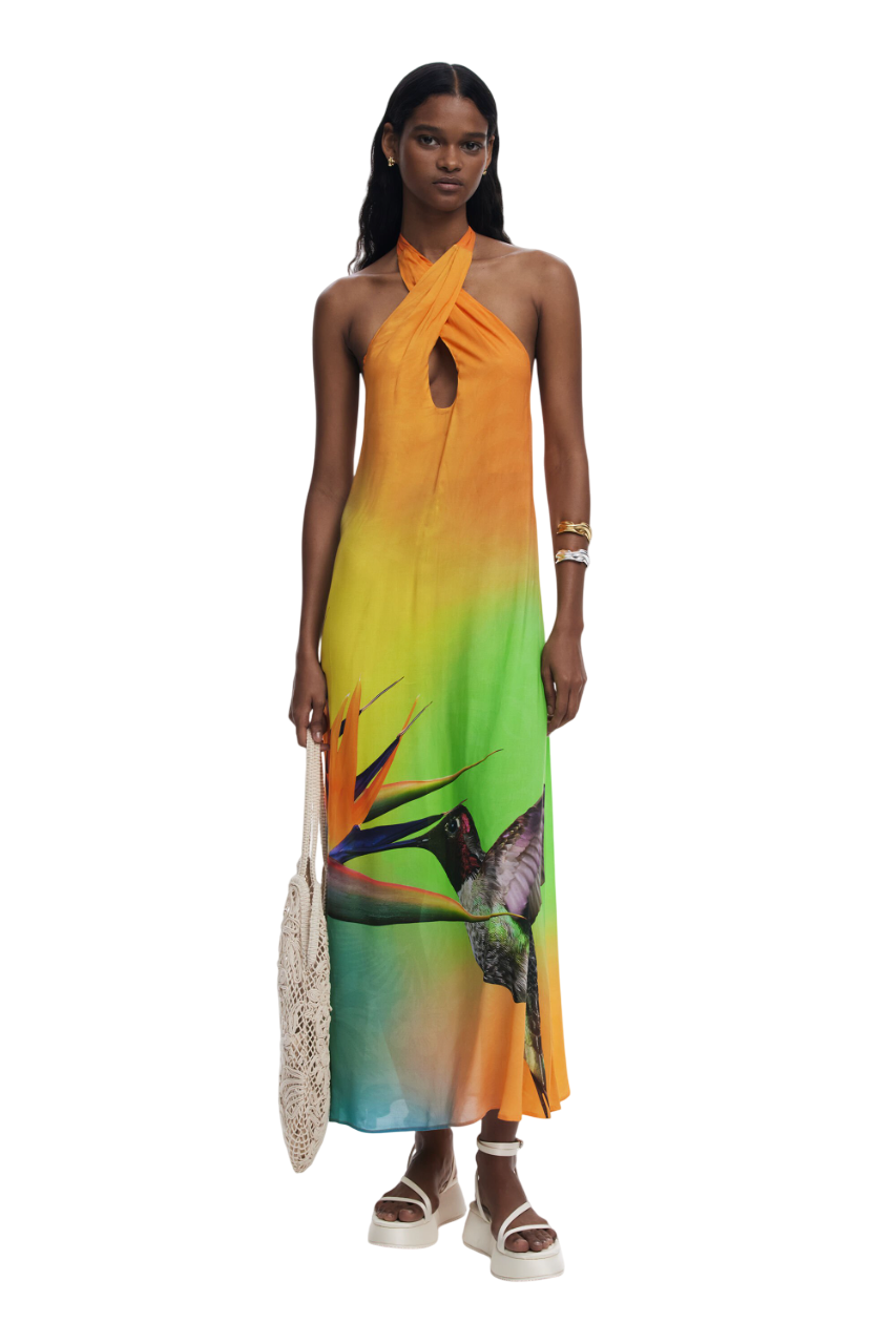 Desigual - Printed long dress - sold by FIG
