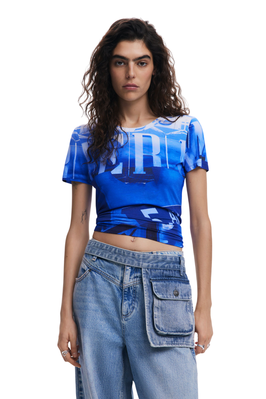 Desigual - Signal print T-shirt - sold by FIG