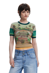 Desigual - Landscape knit T-shirt - sold by FIG