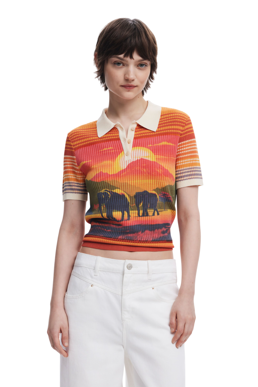Desigual - Elephant knit T-shirt - sold by FIG