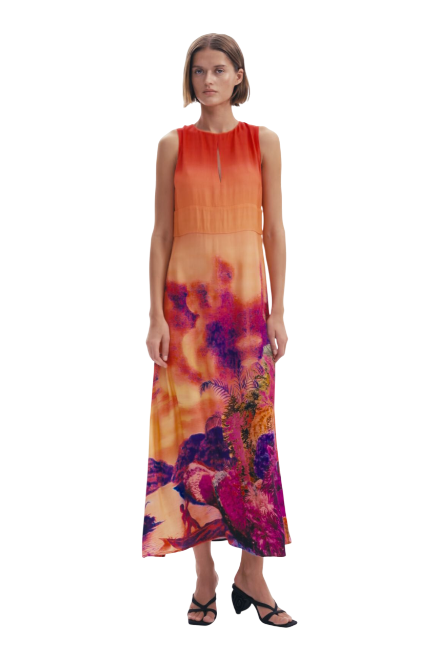 Desigual - Long crepe dress by Christian Lacroix - sold by FIG