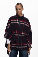 Desigual - Tartan poncho