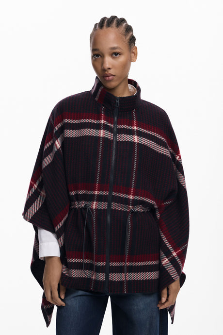 Desigual - Tartan poncho