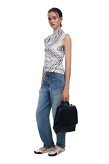 Desigual - Small embossed flap backpack