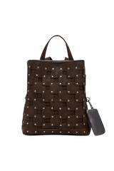 Desigual - Medium faux leather patch backpack