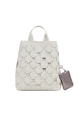 Desigual - Medium faux leather patch backpack