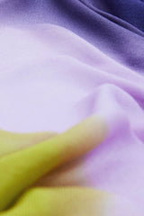 Desigual - Rectangular scarf with diagonal stripes