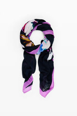 Desigual - Rectangular floral scarf