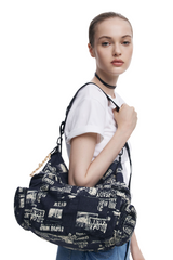 Desigual - Medium newspaper shoulder bag