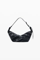 Desigual - Small faux leather bag with buckles