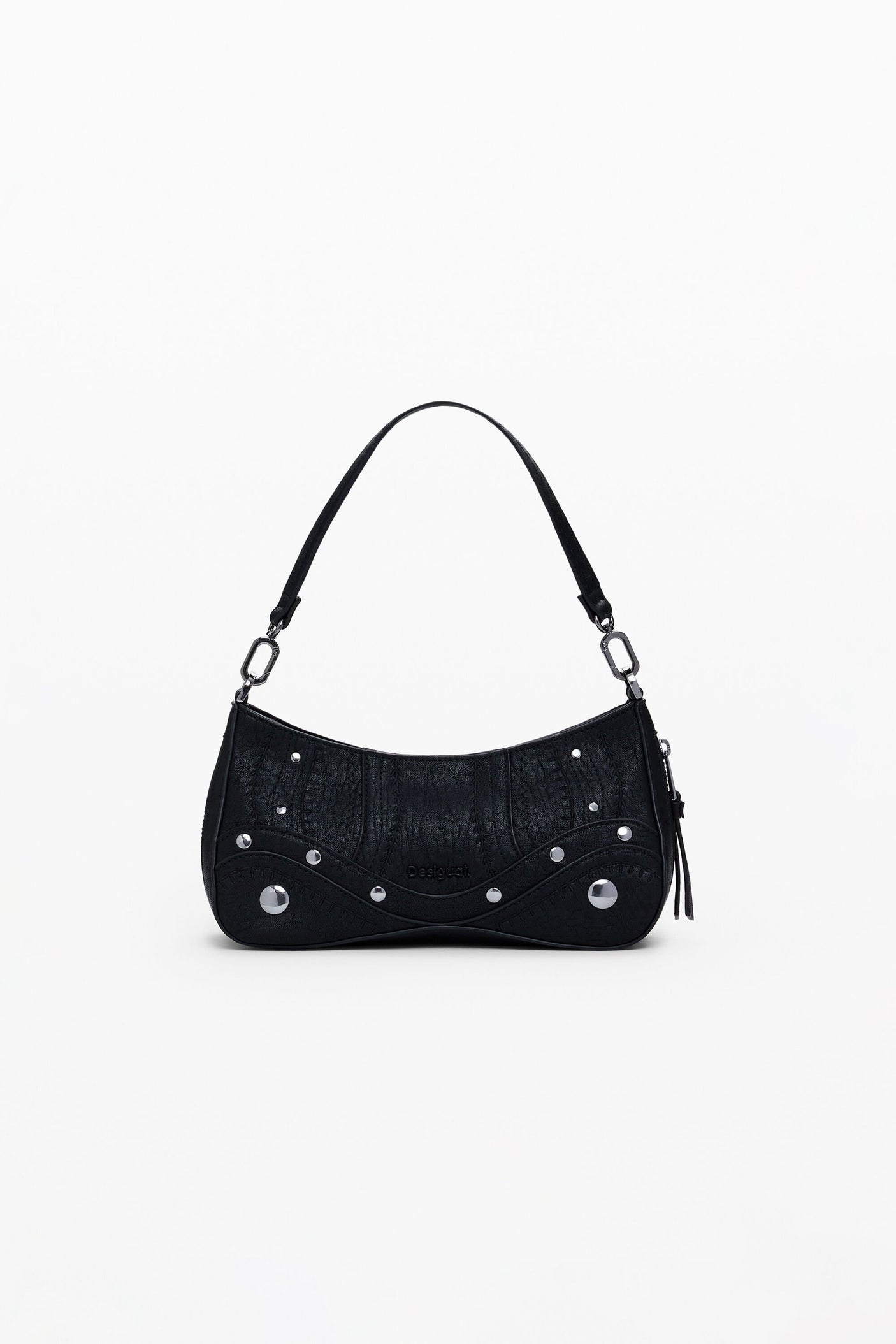 Desigual - Small embroidered faux leather bag