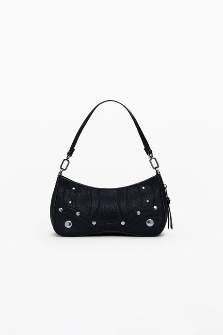 Desigual - Small embroidered faux leather bag