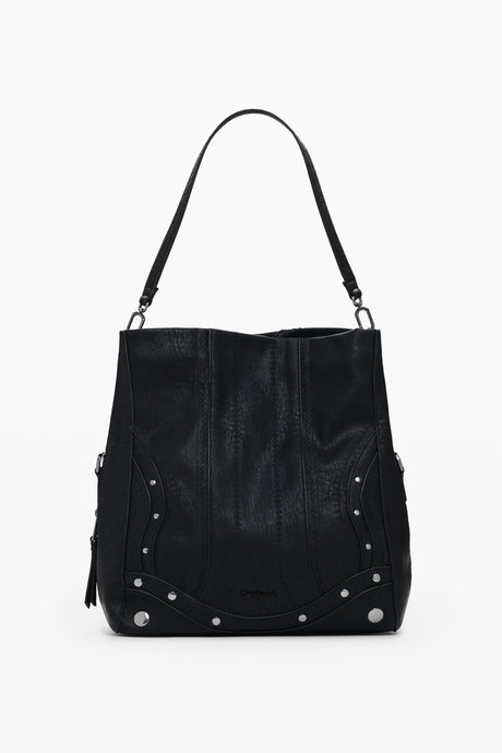 Desigual - Medium embroidered faux leather bag