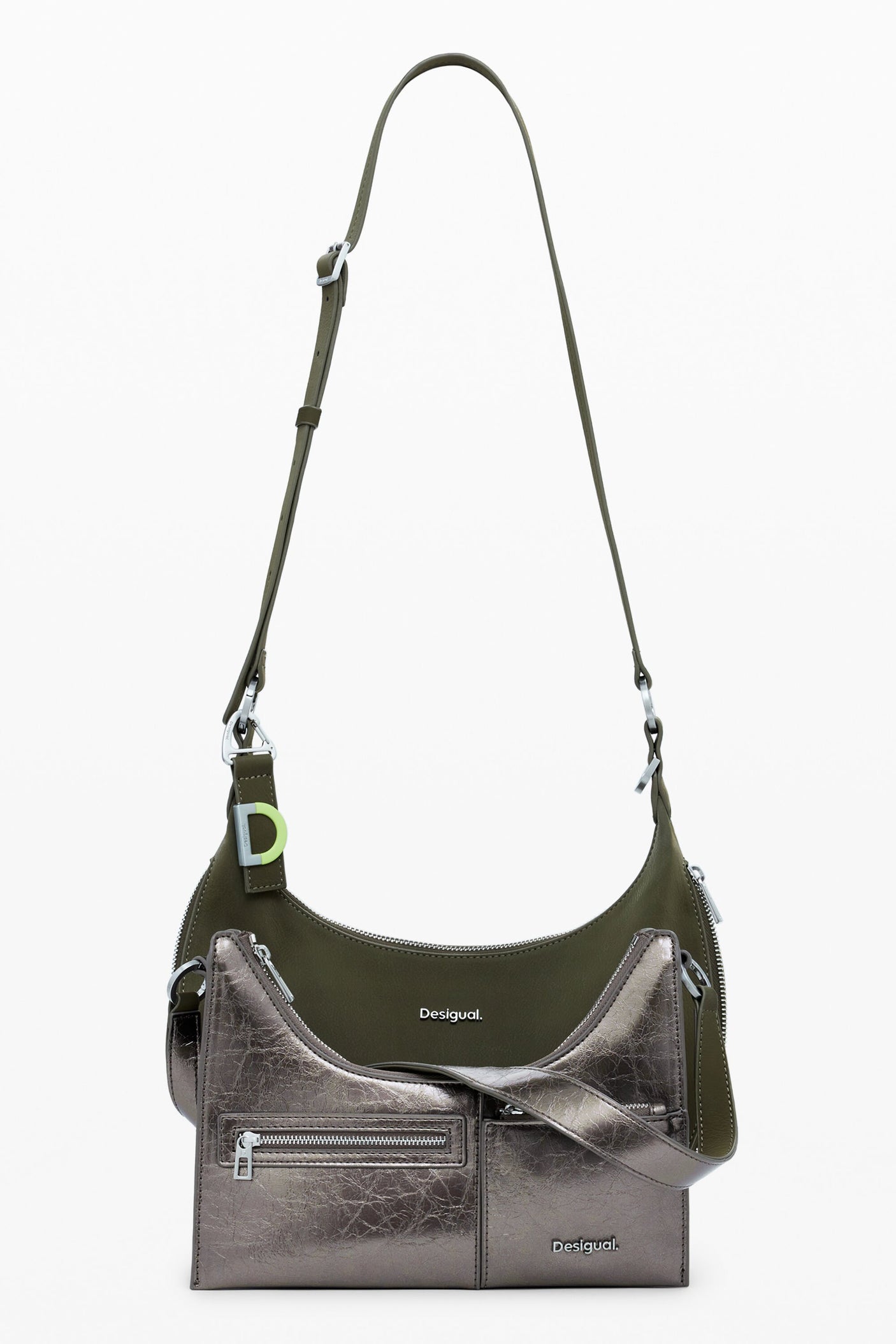 Desigual - Medium detachable two-tone bag