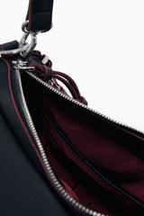 Desigual - Medium faux leather effect bag with stitching