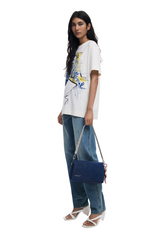 Desigual - Small crossbody bag with mandala embossing