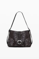 Desigual - Small crossbody faux leather studded bag