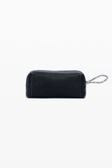 Desigual - Medium faux leather toiletry bag with contrasts