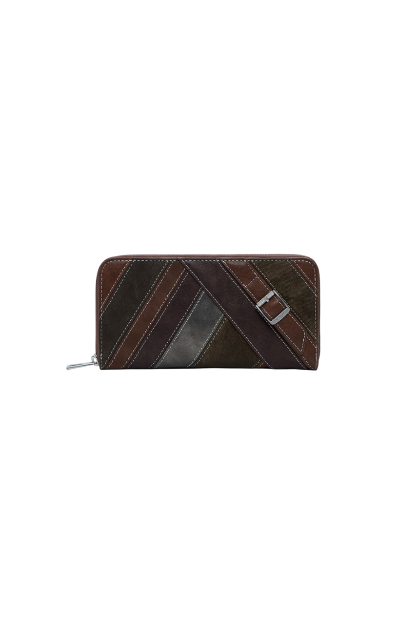 Desigual - Large wallet with decorative straps