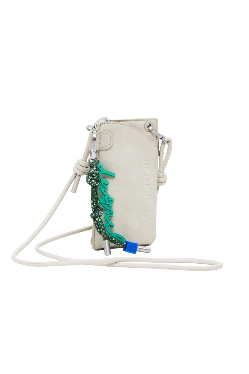 Desigual - Mobile holder leather-effect logo