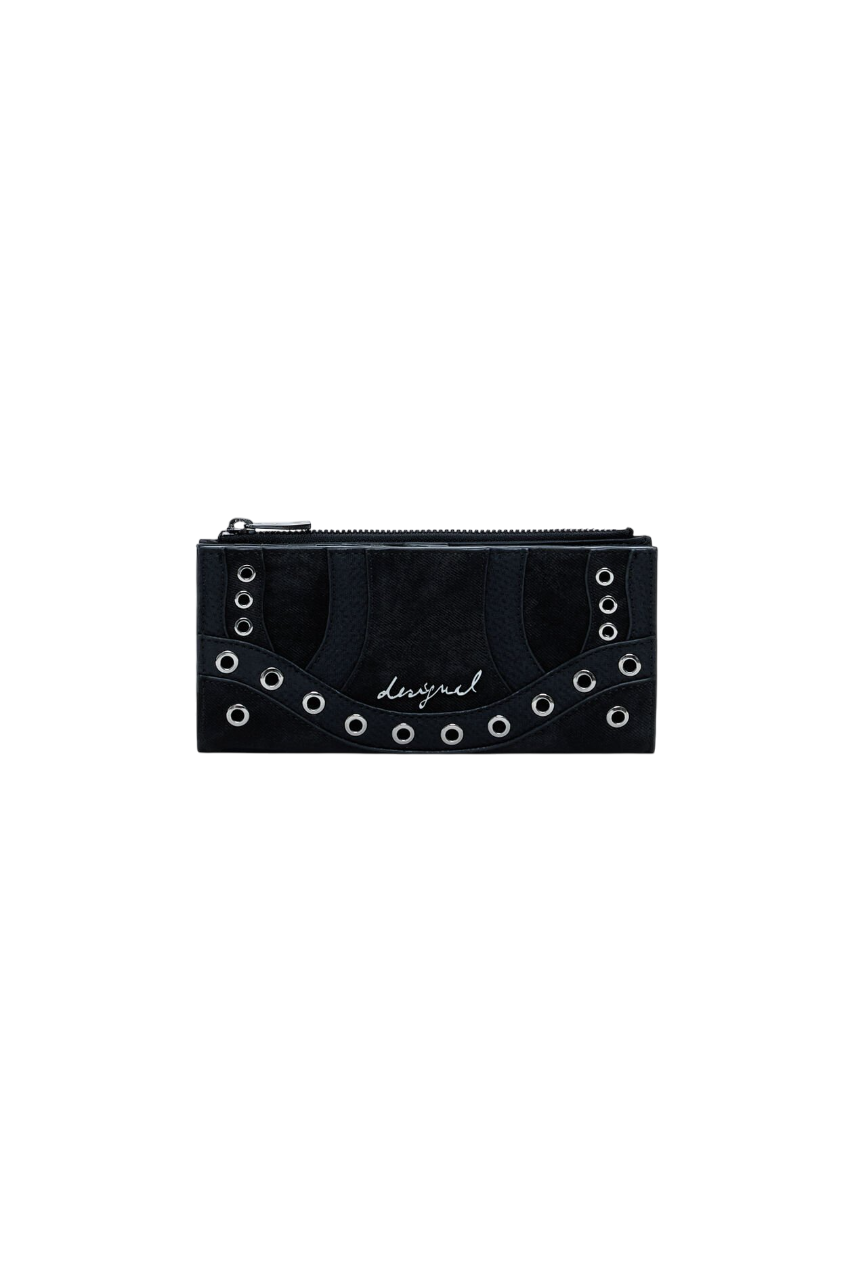 Desigual - Medium snake studded wallet