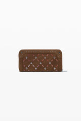 Desigual - Large perforated studded wallet