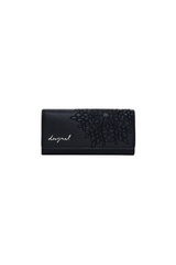 Desigual - Medium embroidered faux leather wallet