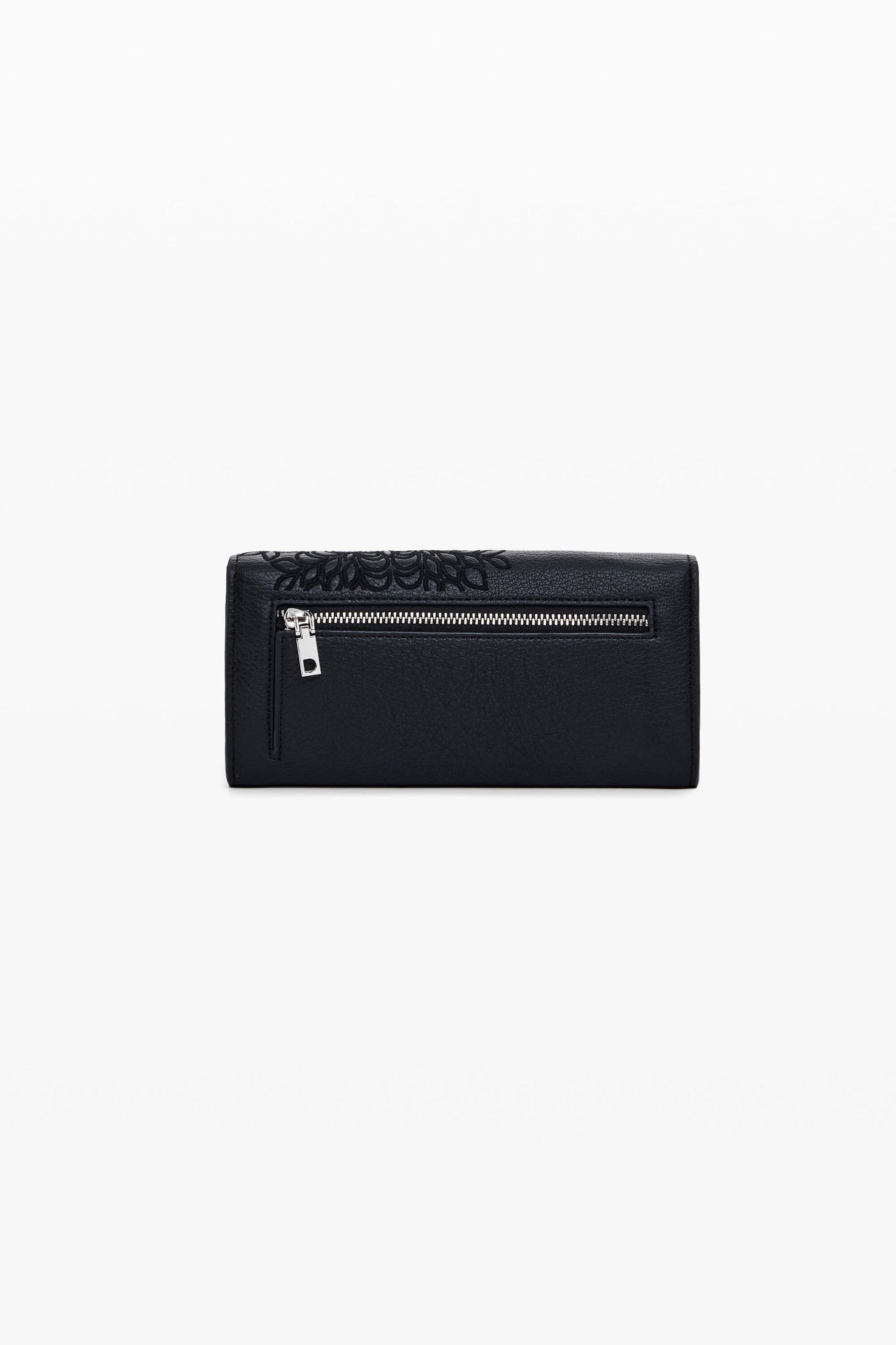 Desigual - Medium embroidered faux leather wallet