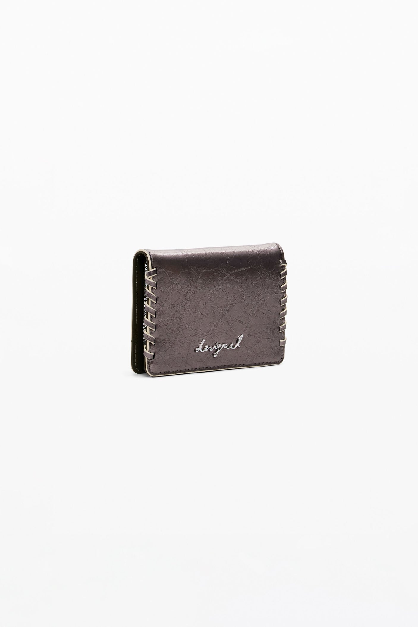 Desigual - Small convertible metallic wallet