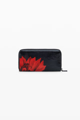 Desigual - Large floral leather-effect wallet