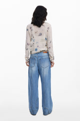 Desigual - Straight jeans with inverted effect