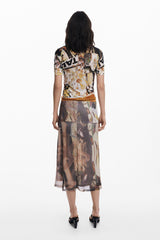Desigual - Collage tulle skirt