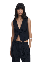 Desigual - Flocked floral pants