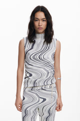 Desigual - Wavy striped T-shirt