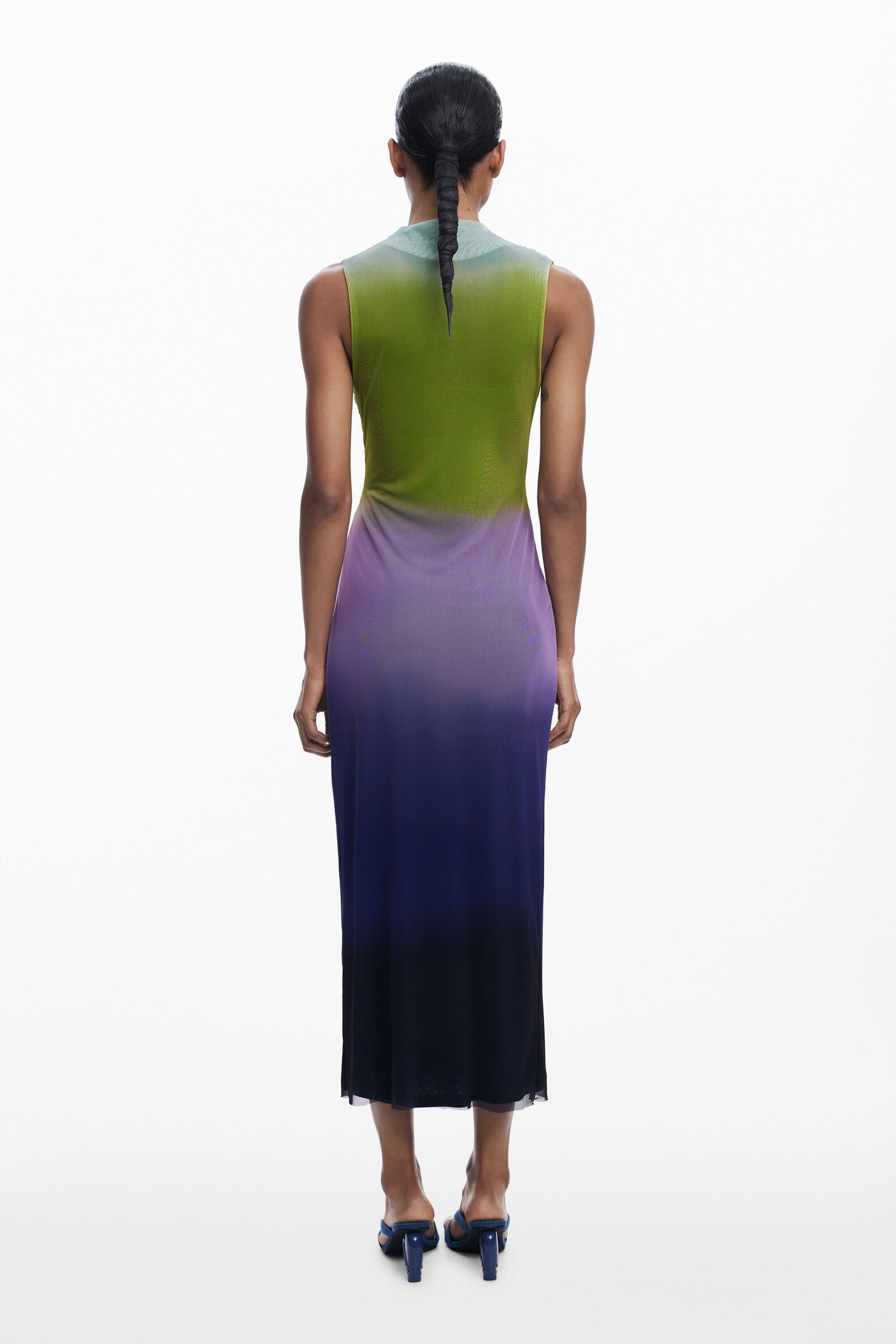 Desigual - Gradient tulle midi dress