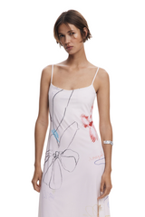 Desigual - 2-in-1 brushstroke dress