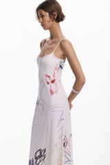 Desigual - 2-in-1 brushstroke dress
