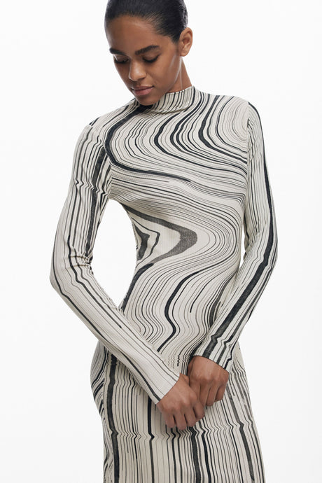 Desigual - Wavy striped dress