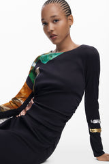 Desigual - Collage asymmetrical dress
