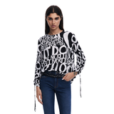 Desigual  - Letter blouse with bows - Sold by FIG