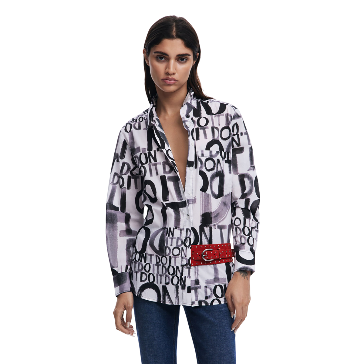 Desigual  - Letterig Shirt - Sold by FIG