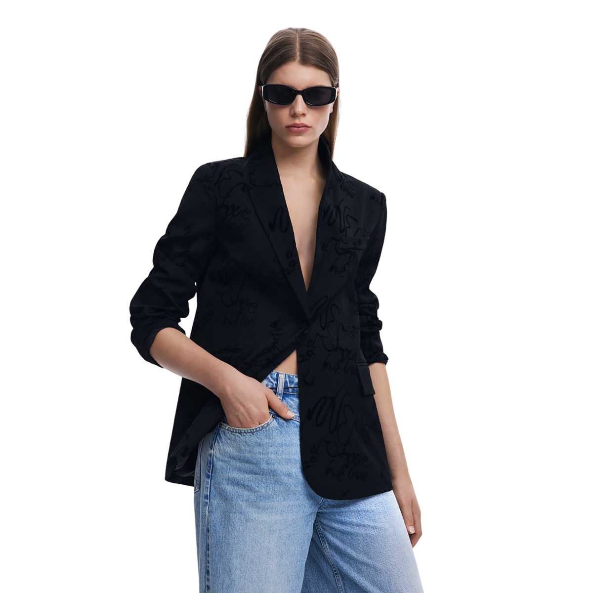 Desigual  - Lettering blazer - Sold by FIG