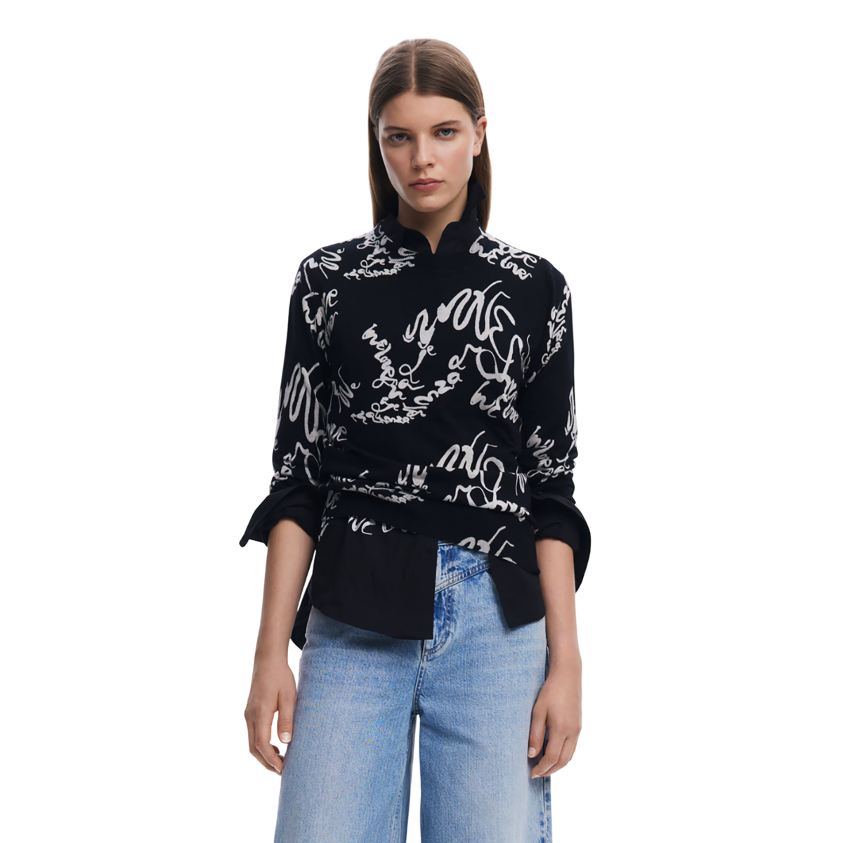 Desigual  - Fine Lettering Sweater - Sold by FIG