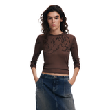 Desigual  - Long-sleeve T-shirt with letters - Sold by FIG