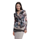 Desigual  - Buttoned tulle T-shirt - Sold by FIG